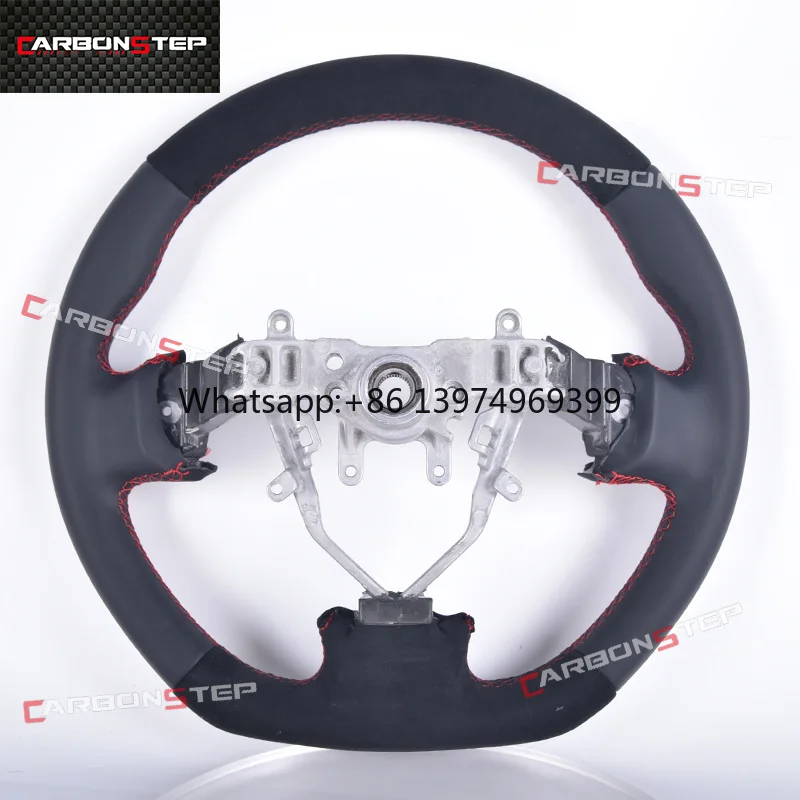Custom Carbon Fiber Leather Steering Wheel for Subaru