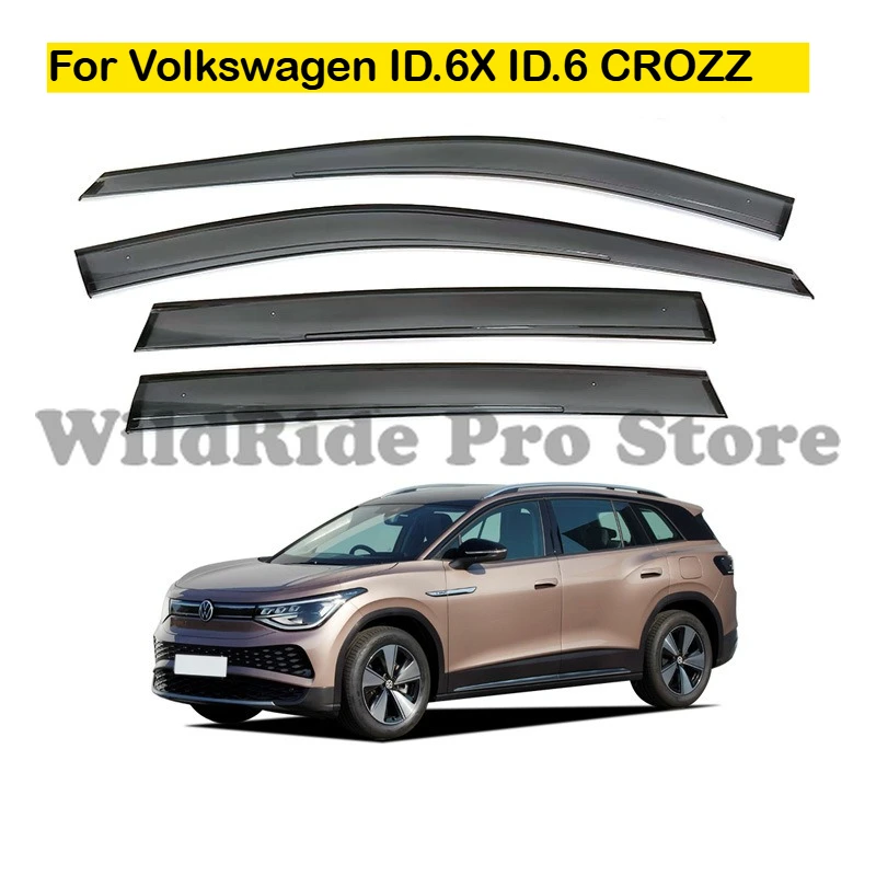 

For Volkswagen ID.6X Rain Guard Injection Molded Rain Guard ID.6 CROZZ Window Rain Visor No Bright Strip One Piece Dropshipping