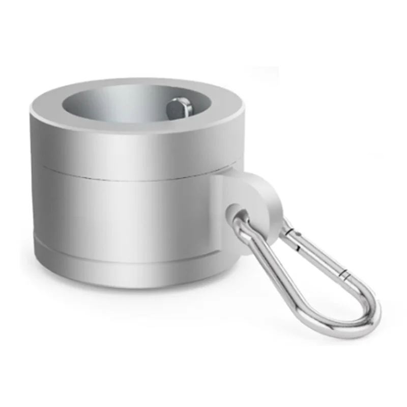 ABJO-1 Paar Fahnenmastringe aus Aluminiumlegierung, 2,5 cm, 360 Grad drehbare Fahnenmontageringe für Fahnenmast mit einem Durchmesser von 0,75–1,02 Zoll