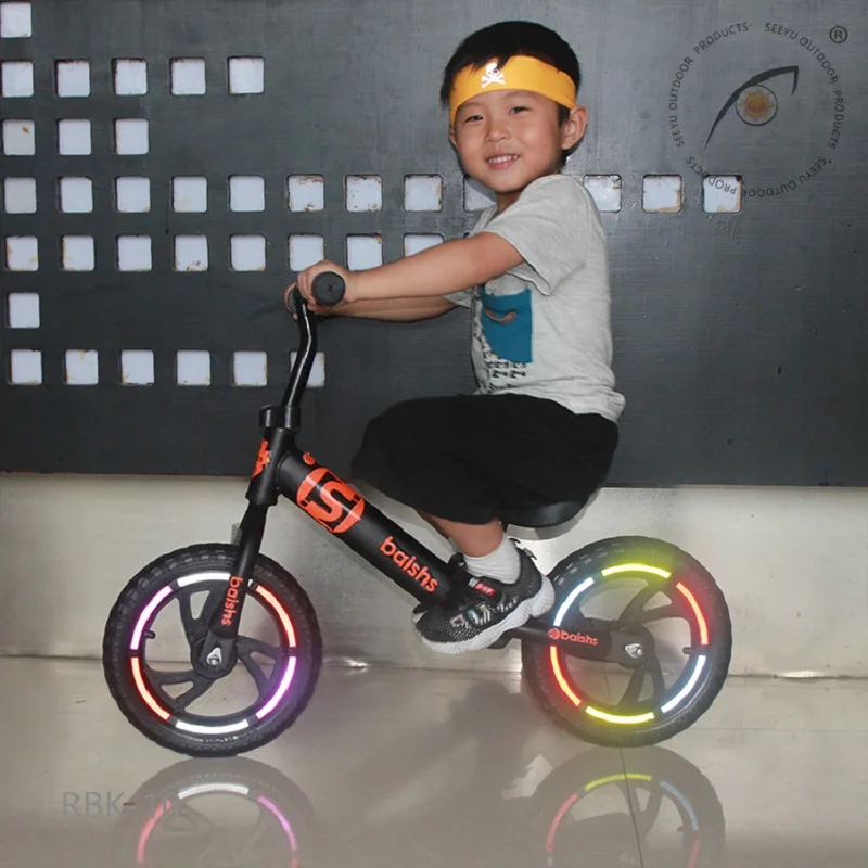 Reflective Tire Sticker Safety Sticker Color Kids Balance Bike Reflective Sticker Wheel Decal Bike Accessories