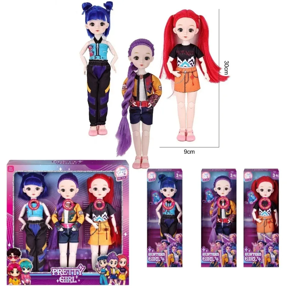 

A New Series Korean Wave Girl Group K-POP Witch Hunt Doll Rumi Mirazoi Toy Vinyl Doll Christmas Children's Birthday Gift