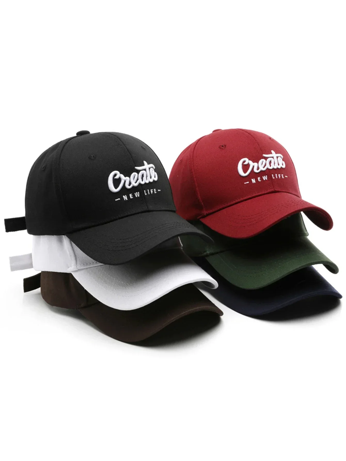 1 unisex all season wearing pure cotton letter CREATE fashionable baseball cap