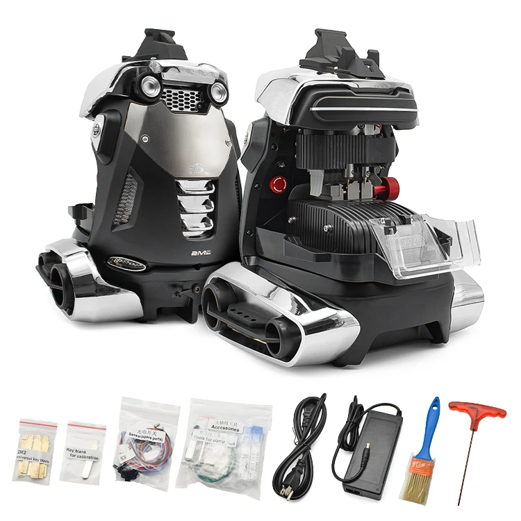 Machine automatique de découpe de clés de réservoir CNC 2M2, couleur noire, pour fabriquer des clés de voiture, outil de serrurier