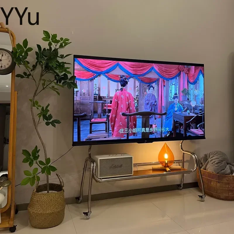 for Modern Nordic TV Stand Space Saving Aesthetic TV Cabinet Trendy Living Room Furniture Home Entertainment Unit Storage
