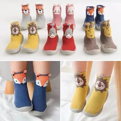 Infant Toddler Spring Summer Soft Sole Sock Shoes Cute Animals Unisex Baby Non-Slip Floor Socks Kids 0-3T Lightweight Prewalker