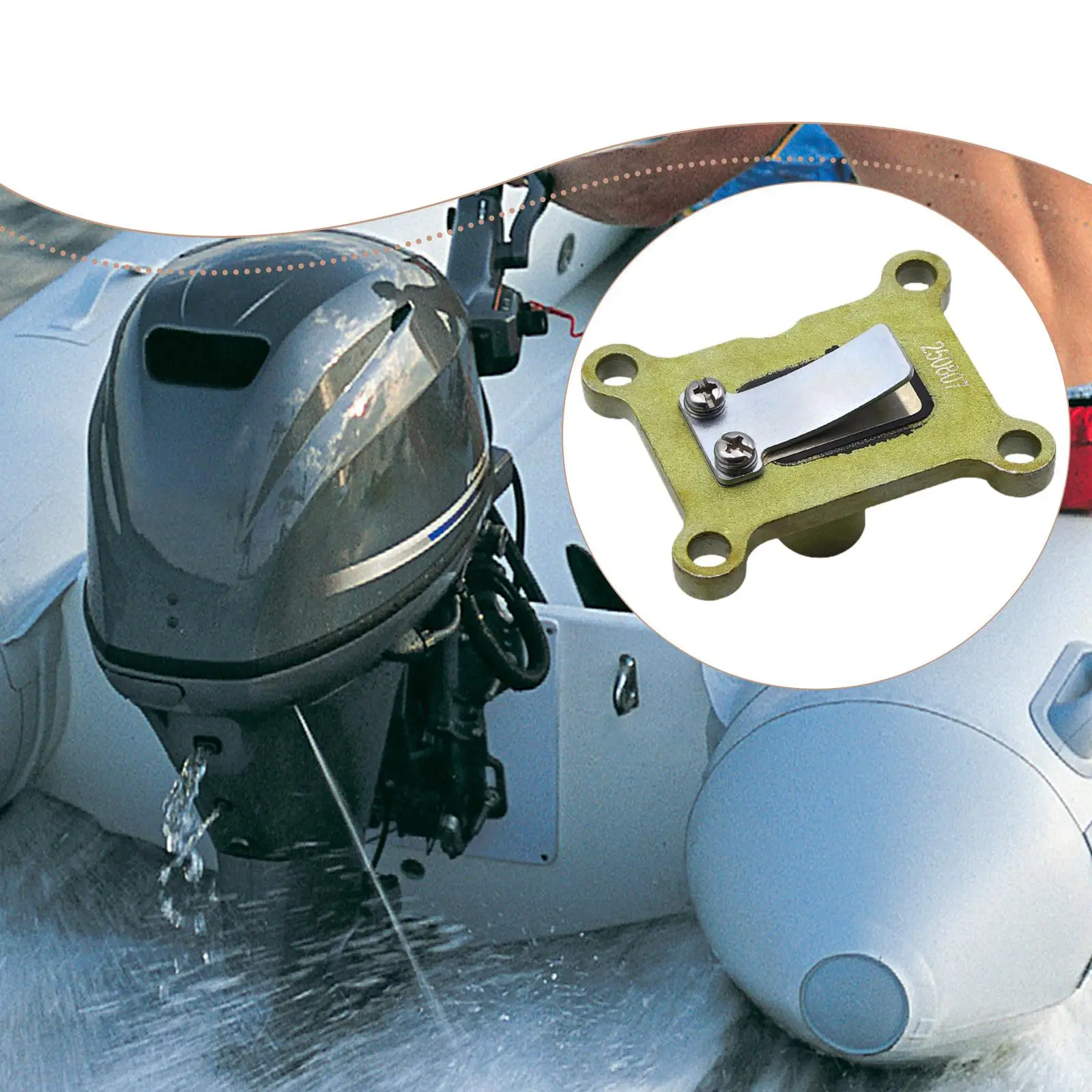 

Intake Valve Component Spare Parts Metal for Yamaha T2.5 2 Stroke 2.5HP