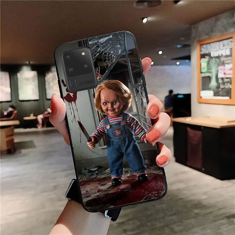 Funda de teléfono Horror Chucky Doll para Samsung S 24 Fe 25 Ultra Plus 20 Lite 21 30 22 23 24 22 Ultra 5G Fundas