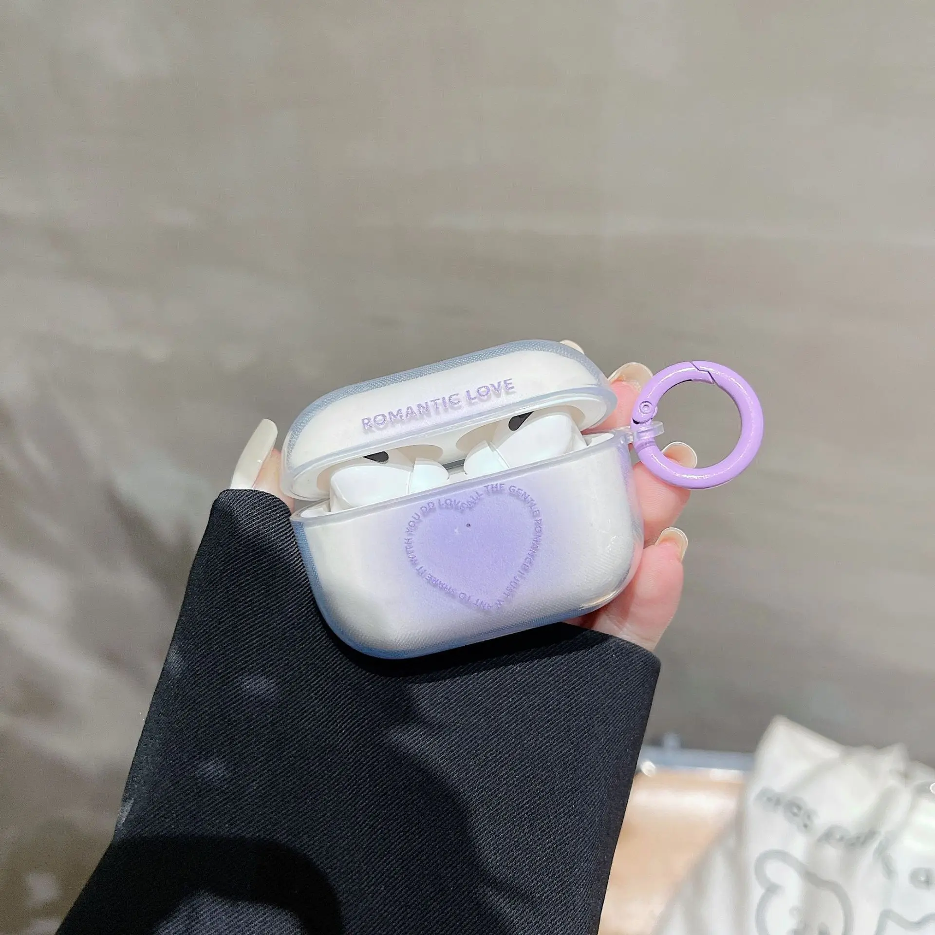 Love Letter para Airpods1/2ª generación, funda protectora para Apple Pro2nd, funda transparente para auriculares de tercera generación, funda suave