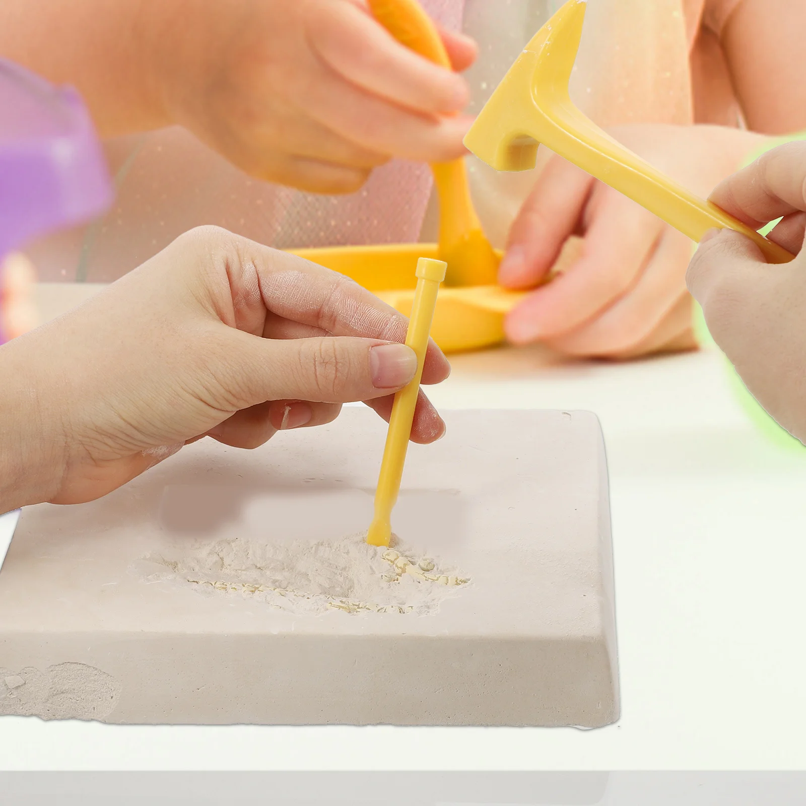 1 مجموعة ديناصور مجموعة الحفر ديناصور حفر مجموعة العلوم التعليمية تعلم كيت للأطفال لعبة الحفر #4