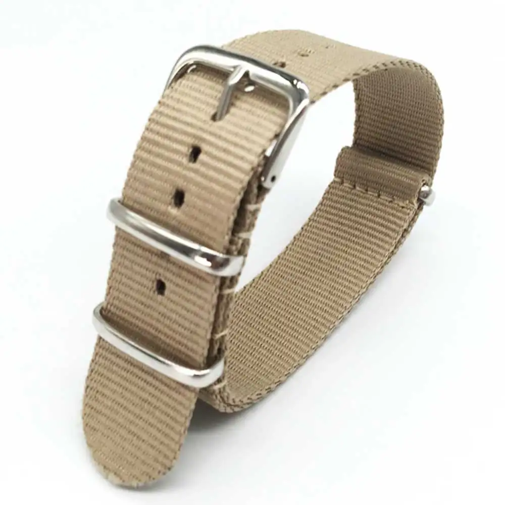 Sport Nylon Uhrenarmband für Damen und Herren Uhrenarmband 18mm 20mm 22mm Armee Sportarmband Stoff Nylon Armband Schnalle Gürtel