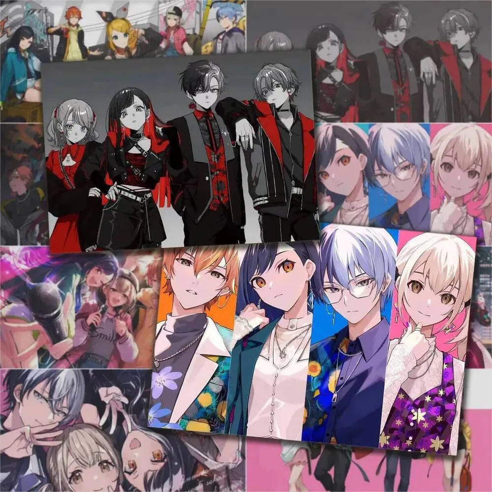 

Аниме проект Sekai Azusawa Kohane Shinonome Akito ноутбук гитара милые мультяшные наклейки украшают DIY настенную столешницу