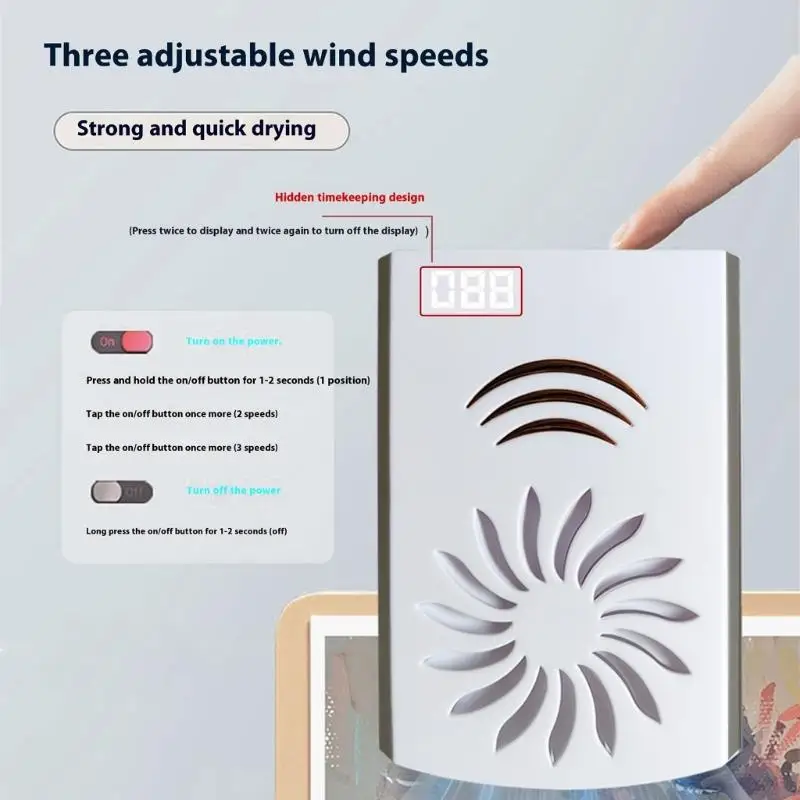 2025 مجفف الطلاء متعدد الأطوار الجديد 3000 مللي أمبير في الساعة بطارية منفاخ طلاء صغير عملي