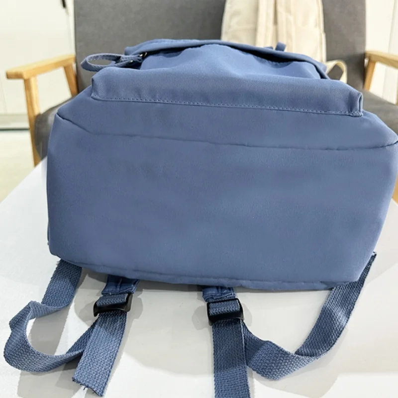 Mochila de nylon impermeável para estudantes adolescentes, bolsa de ombro da menina, mochila do ensino médio, mochila moda