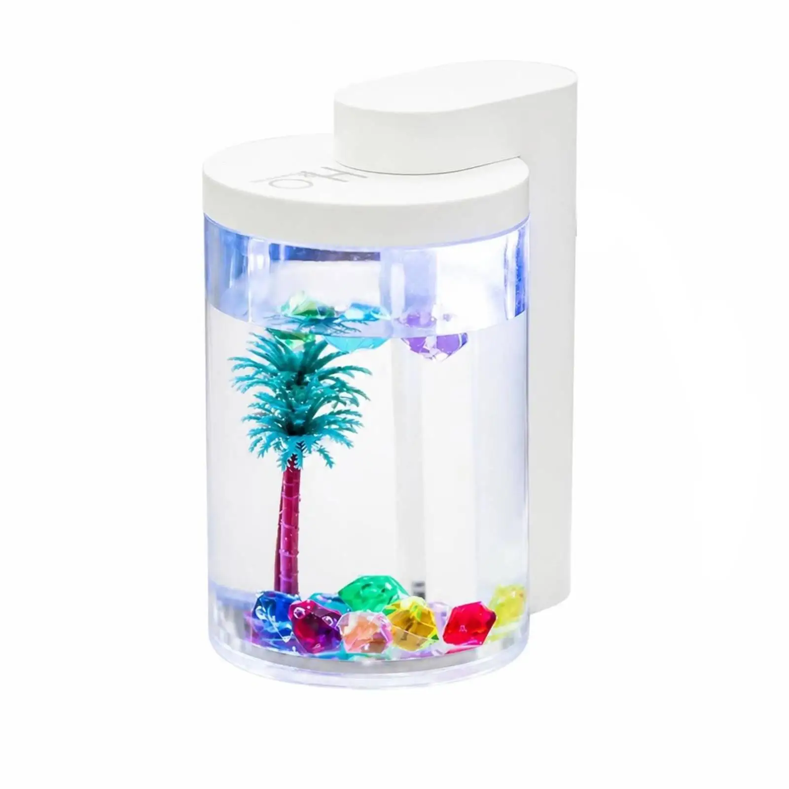 Compact USB Humidifier for Study Desk Low Noise Plastic Vaporizer with Water Level Protection for Apartment Home