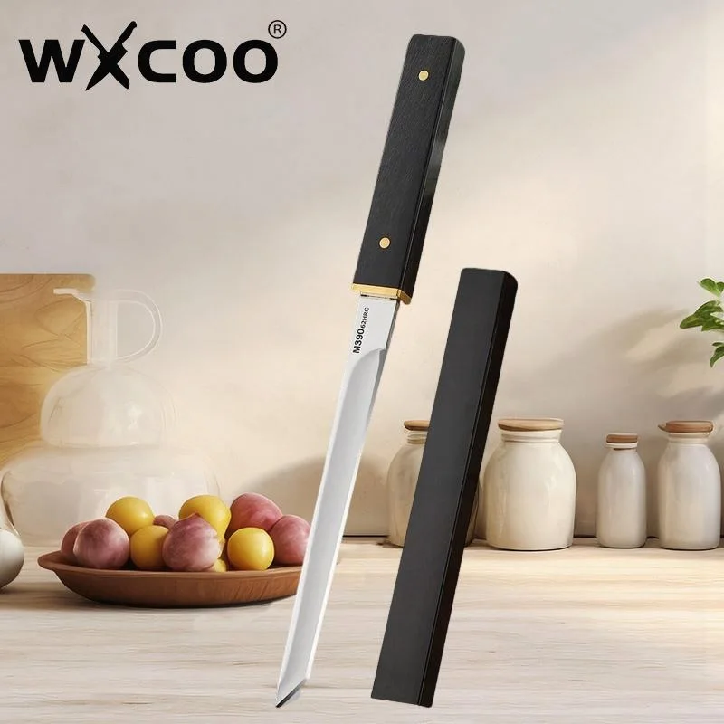 

WXCOO Wood Handle Utility Knife Stainless Steel High Hardness Household Knives Cooking Meat Cleaver Fruit Peeling Kitchen Knife