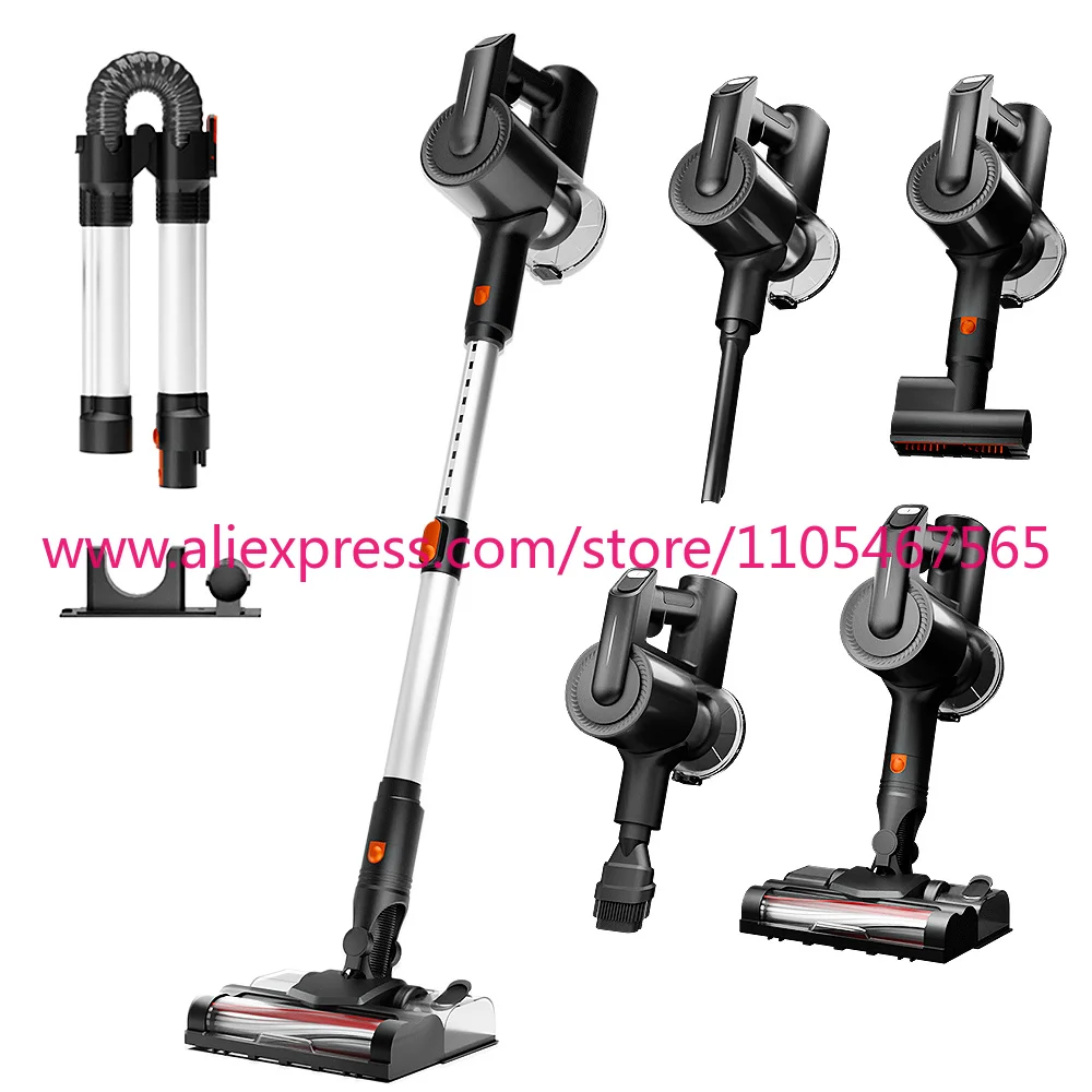 Silent Small Cleaning Heavy Duty Cleaner Portable Vertical Handheld Cordless Cyclone LED Car Mop