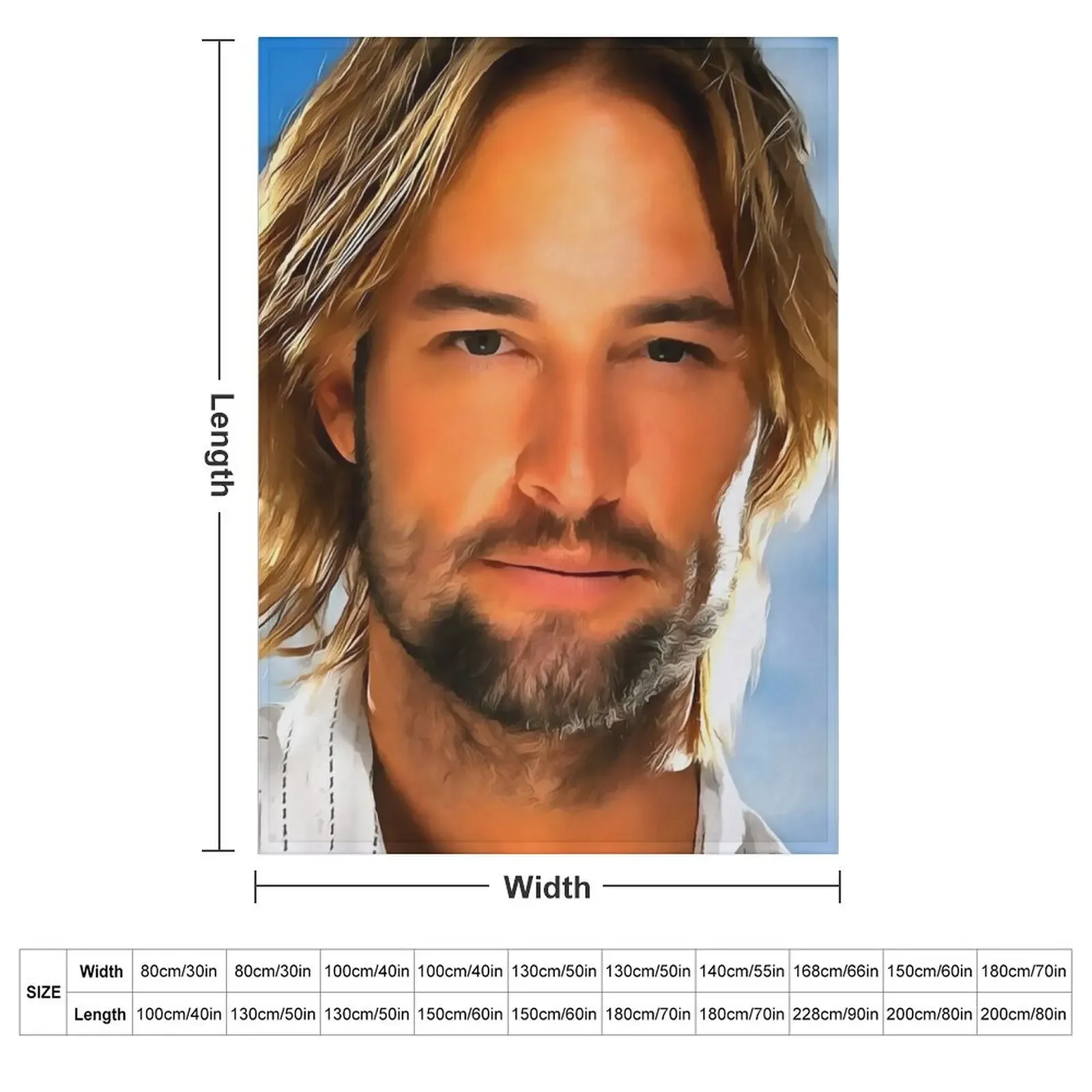 Josh Holloway (Painting) Throw Blanket warm winter Sofa Throw Cute Blankets