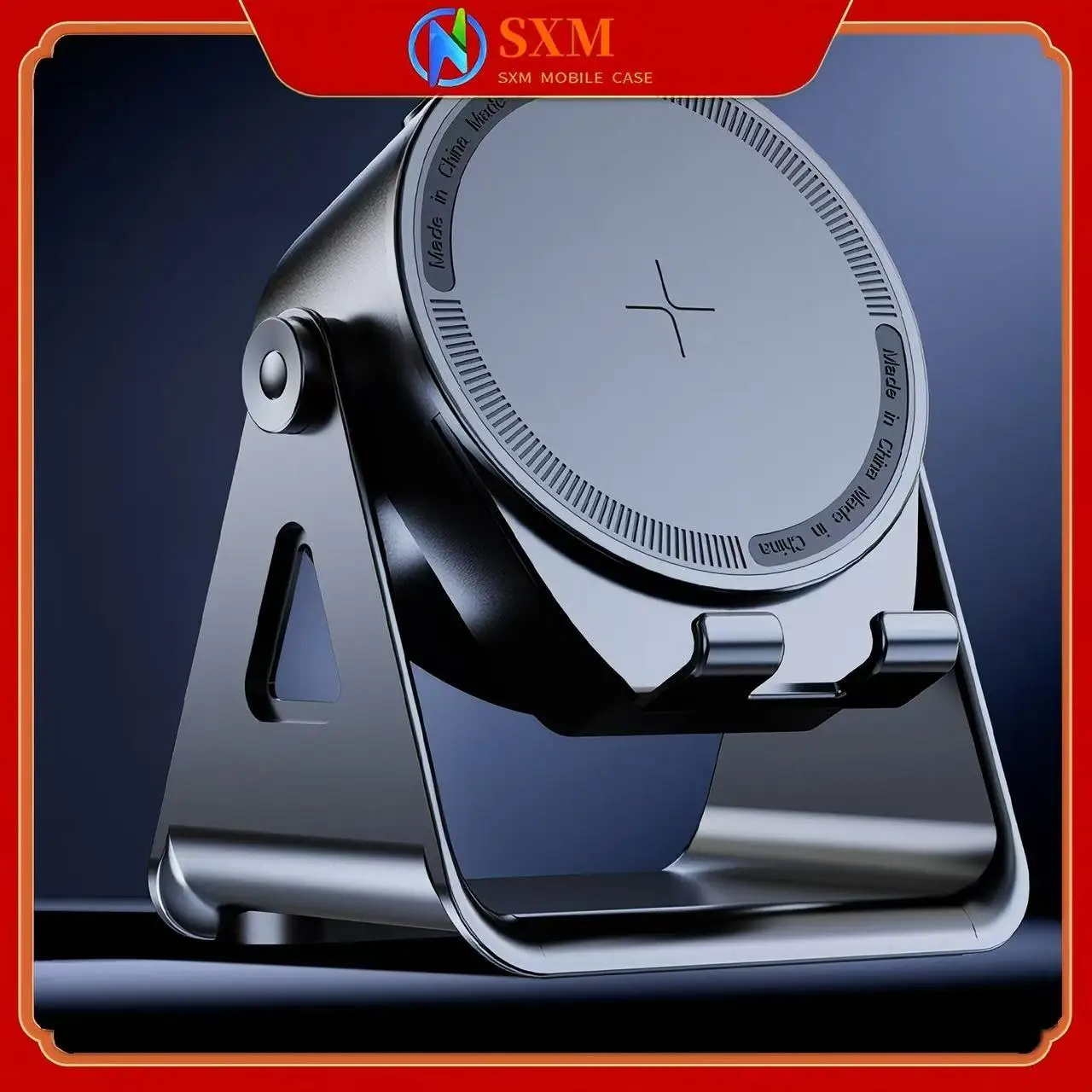 

Многофункциональный беспроводной индукционный аудиоповоротный держатель для телефона RGB цветной подсветки Bluetooth-динамик 3-в-1