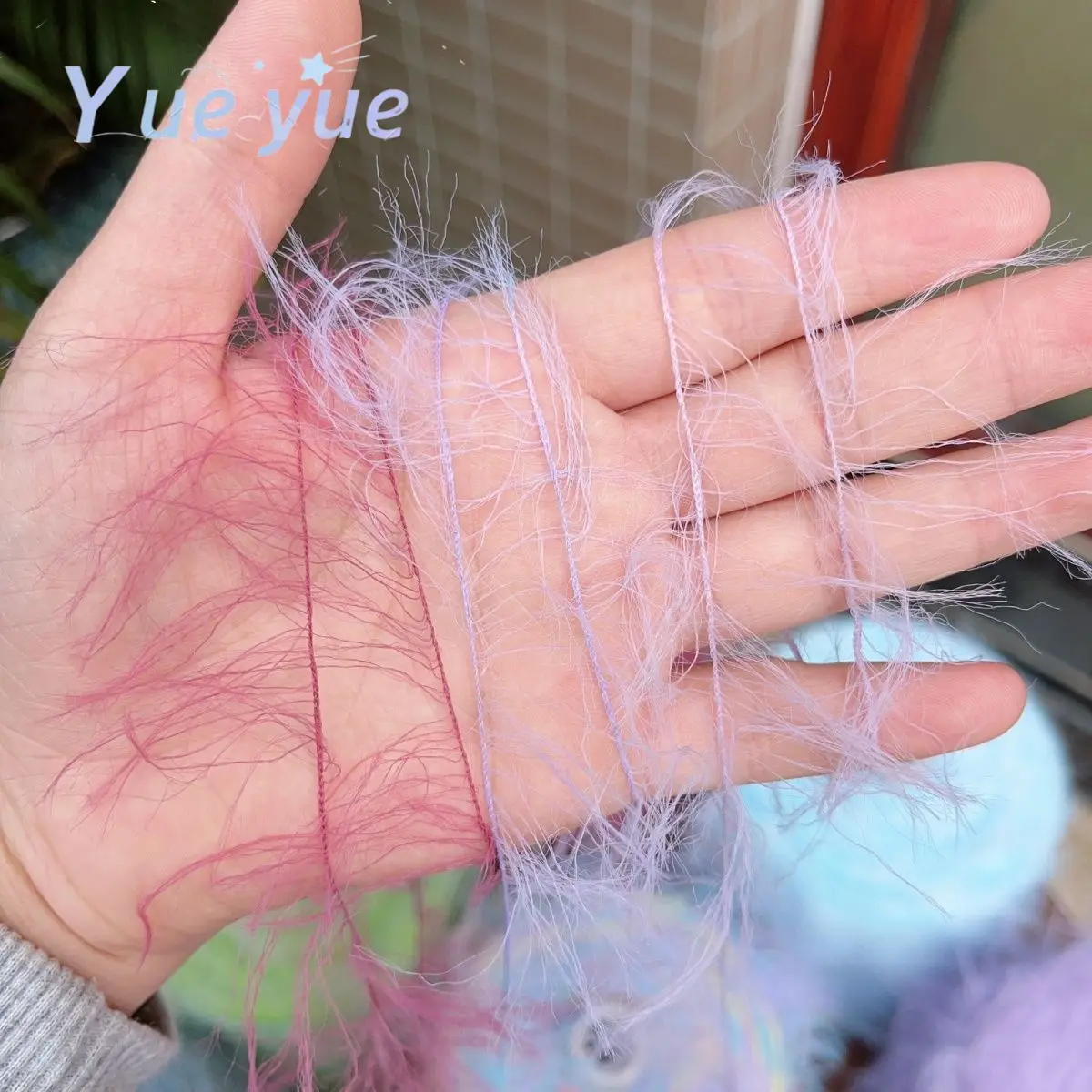 500g Long Fur Imitation Mink Yarn Thread Super Soft Skin Friendly Does Not Shed Hair Hand Wove Scarf Warm Sweater Woven Yarn