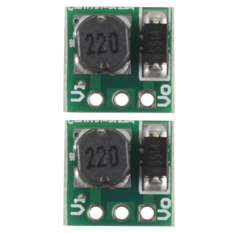 2X 0.9-5V To 5V DC-DC Step-Up Power Module Voltage Boost Converter Board 1.5V 1.8V 2.5V 3V 3.3V 3.7V 4.2V To 5V Green