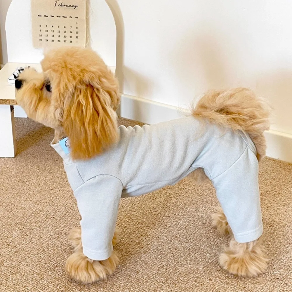 Warm Elastic Pet Jumpsuit Windproof Breathable Pet Four Legged Pants Soft Comfortable Dog Fleece Pajamas Autumn Winter
