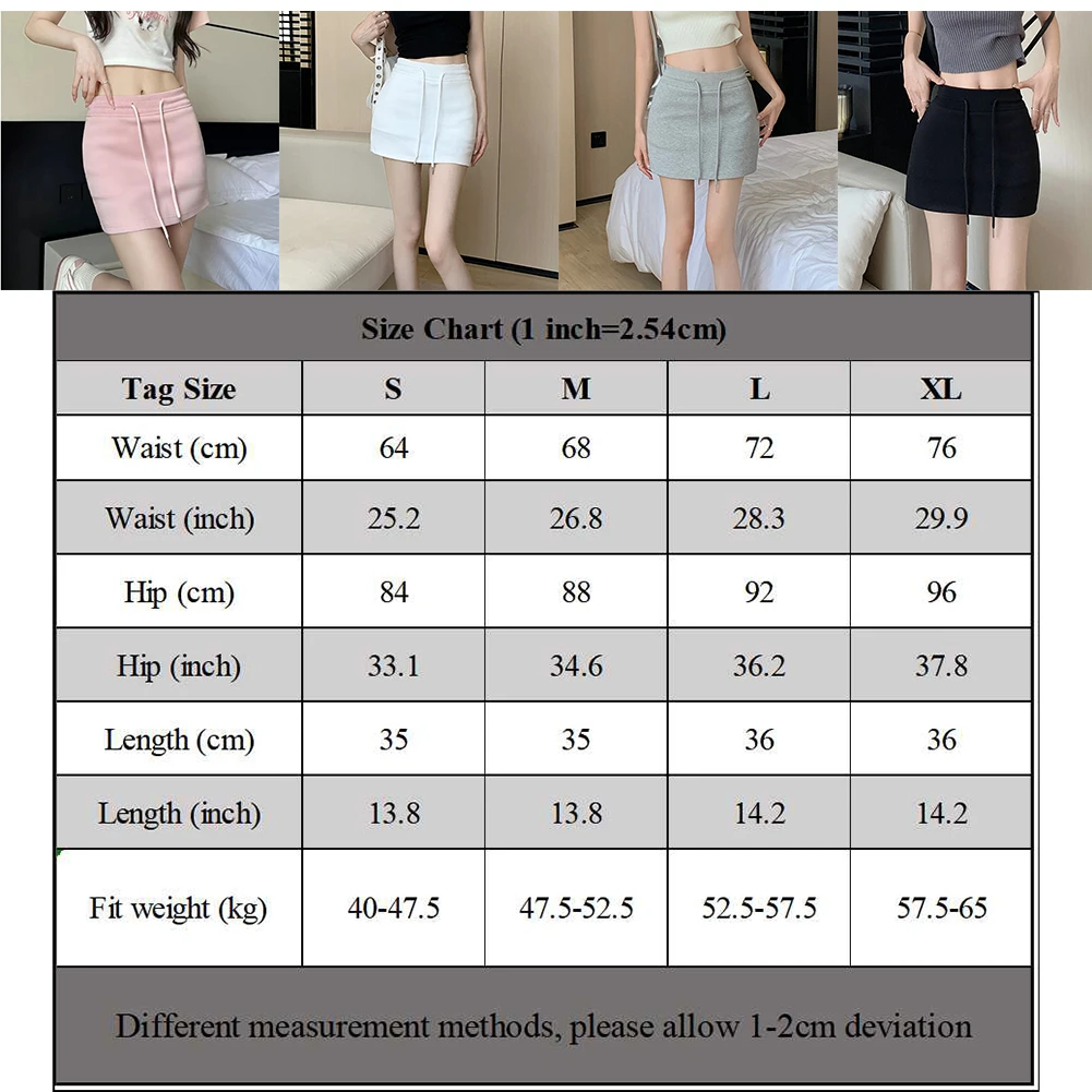 Autumn Women Skirt Casual Club Daily Female Holiday Pocket High Waist Solid Color Spring Sweet And Spicy Winter