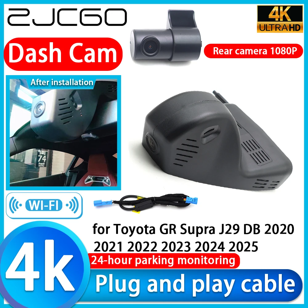 

for Toyota GR Supra J29 DB 2020 2021 2022 2023 2024 2025 4K DVR Dash Cam Car Camera 2160P Sony Lens 24h Monitor Video Recorder