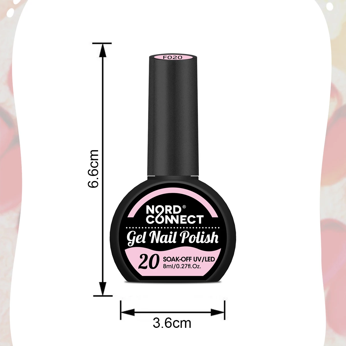 مجموعة طلاء أظافر جل نصف دائرية مكونة من 6 قطع - ألوان زاهية للربيع والصيف، مجموعة فنية أظافر LED شبه دائمة قابلة للتقشير مع P #3