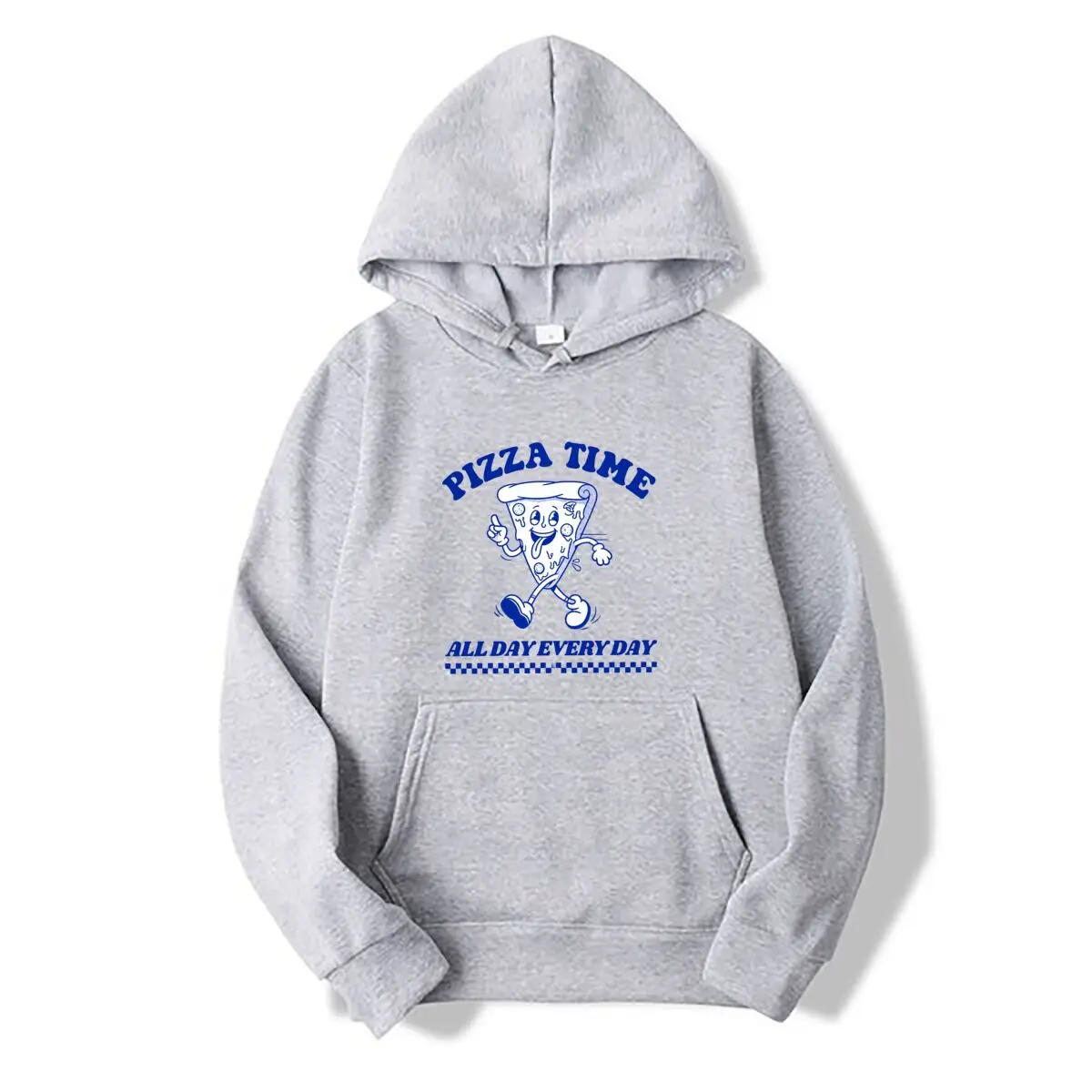 2026 NEW Pizza Time All Day Every Day Cartoon Slice Autumn and winter new men's and women's hooded sweatshirts