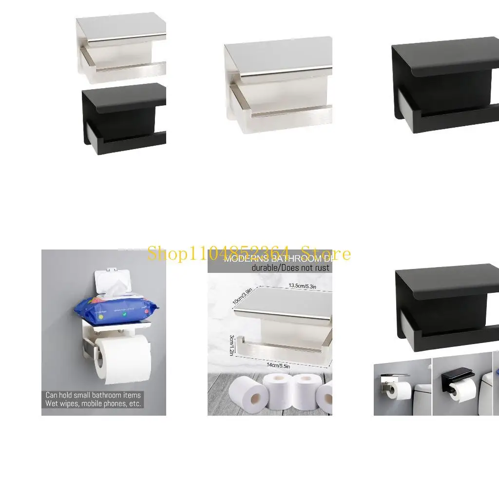 

652f Держатель туалетной бумаги с одной рулонной стойкой с подносом кухни ванной комнаты ACCS