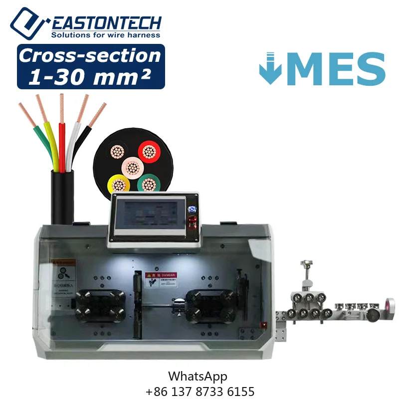 Intelligent Multi-Core Cable Cutting And Stripping Machine EW-05F+S For Multi-Conductor Industrial Control And Cable Processing