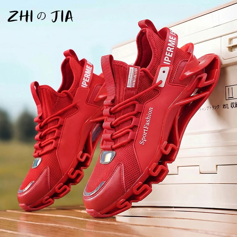 Spring and Summer Outdoor Running Fitness Shoes Men's Plus Size Sports Shoes Anti Slip and Wear-Resistant Sneaker 39-46