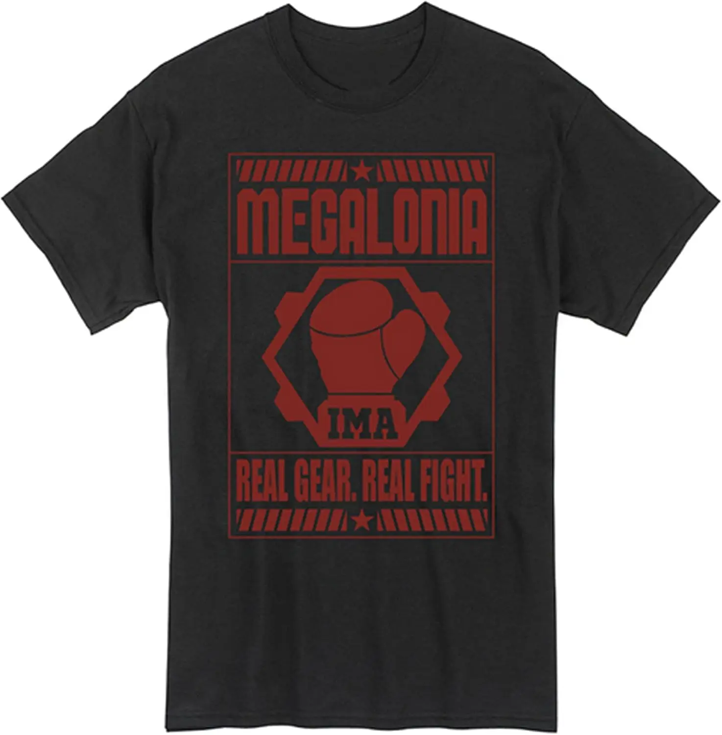 Great Eastern Entertainment Men's Megalobox Gear. Real Fight T-Shirt