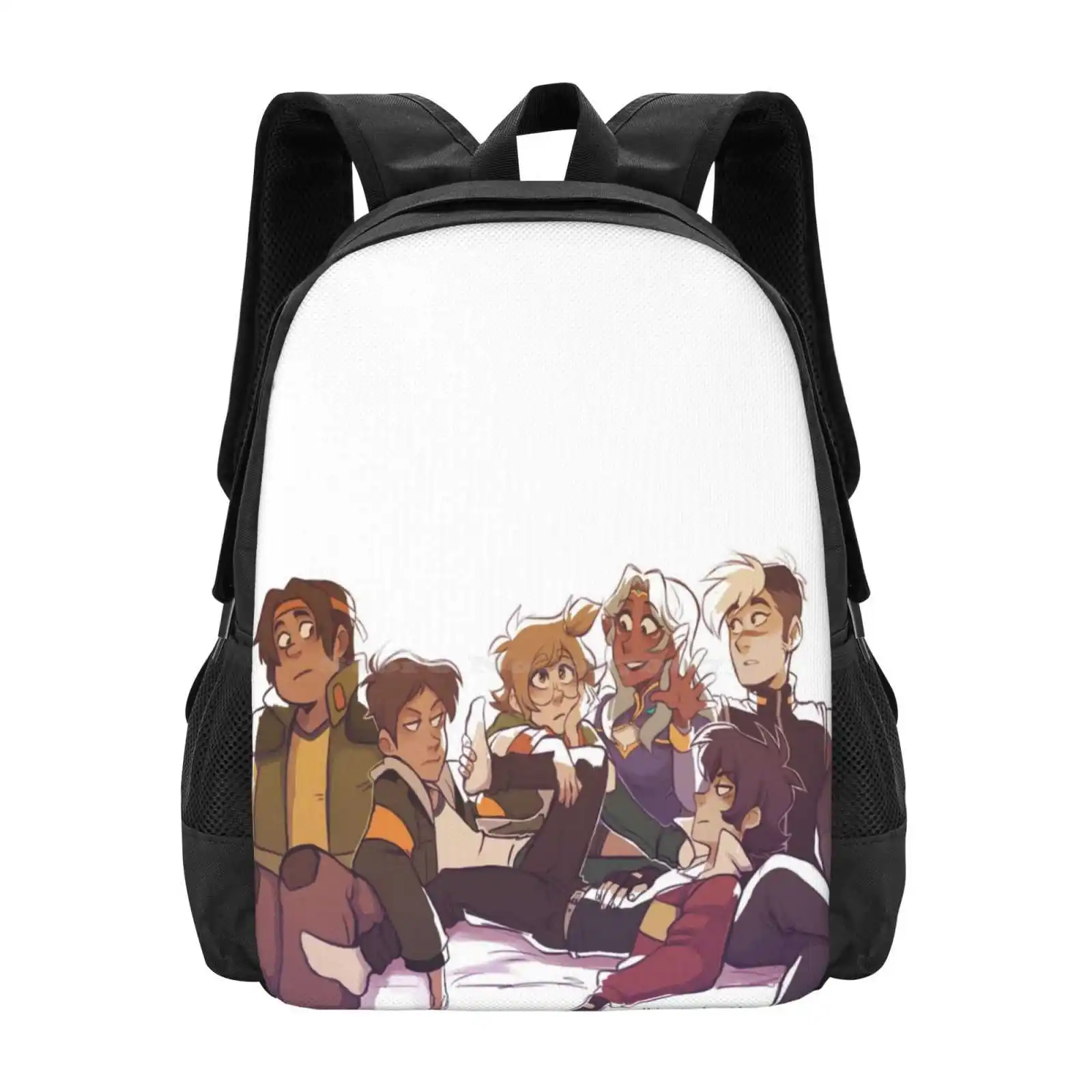 Paladins Pls Large Capacity School Backpack Laptop Bags Hunk Garret Lance Mcclain Keith Kogane Pidge Gunderson Princess Allura