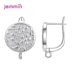 Hot Selling Genuin 925 Silver Hoop Earrings Findings For Women Fashion DIY Jewelry Silver Findings Supplies Handmaking