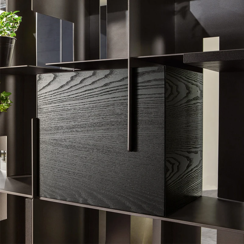 Estante Decorativa Multifuncional Personalizável de Aço Inoxidável Italiano de Alta Qualidade, Moderna e Luxuosa.