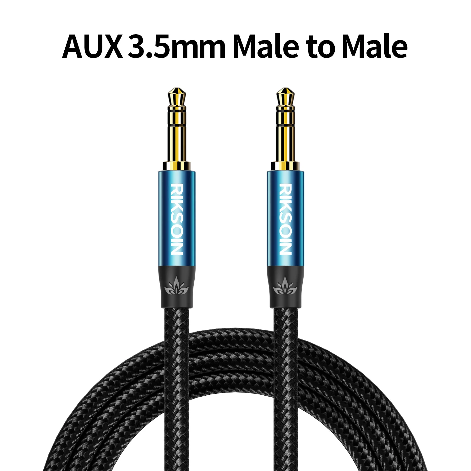 3,5-mm-Audiokabel, Stereo-HiFi-Sound, 3,5-mm-Stecker auf 3,5-mm-Stecker, Nylon-geflochtenes Aux-Kabel für Kopfhörer, Auto, Heimstereoanlagen, Lautsprecher