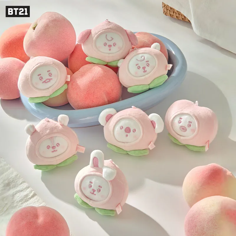 BT21 BTS Cartoon Boy Band Image Peach Modeling Soft Doll Stress Relief Ball Cute Comfort Soft Star Periphery view 2