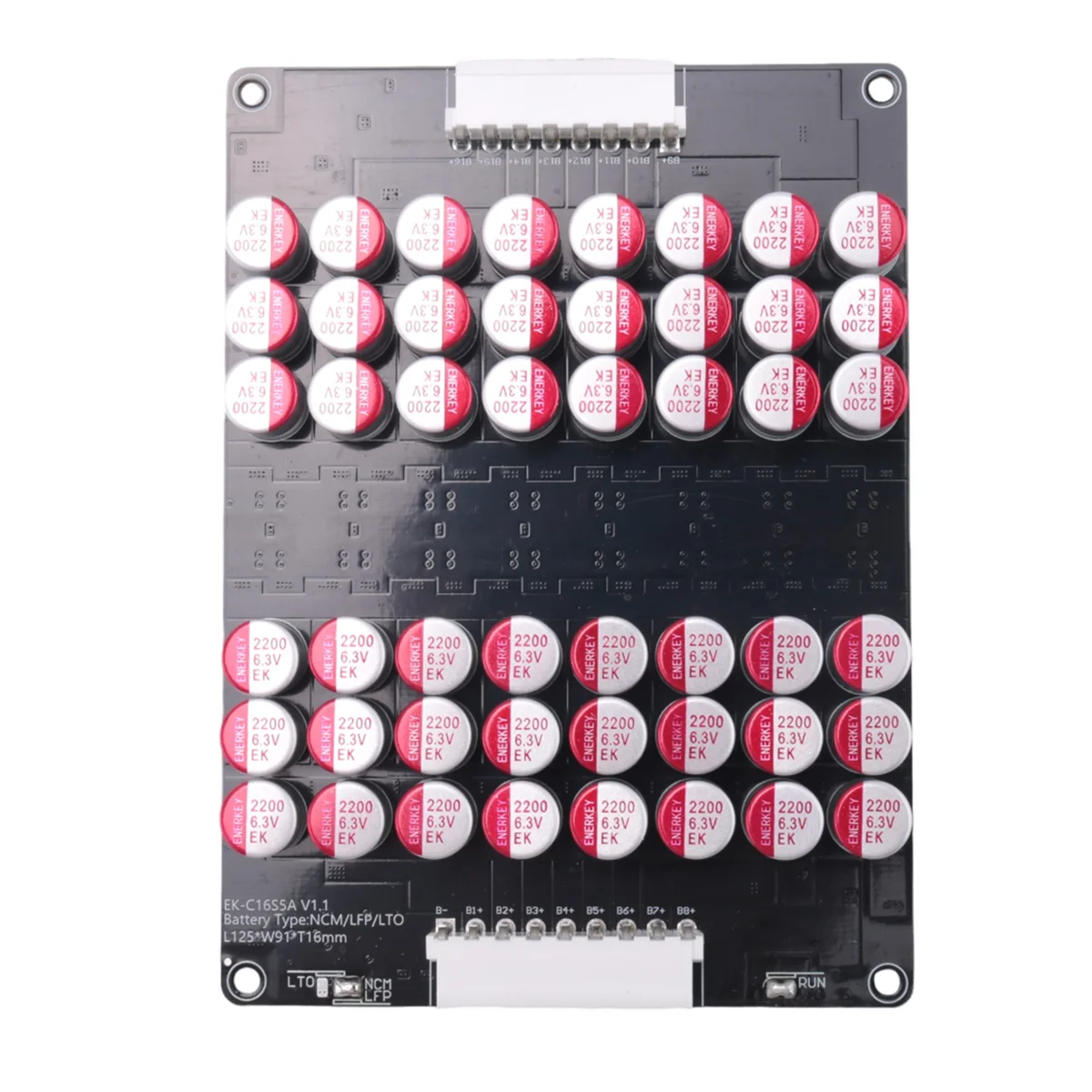 Módulo 16S 5A Balance Li-Ion Lifepo4 Lto batería de litio activa ecualizador placa equilibradora condensador 48V 60V 16S