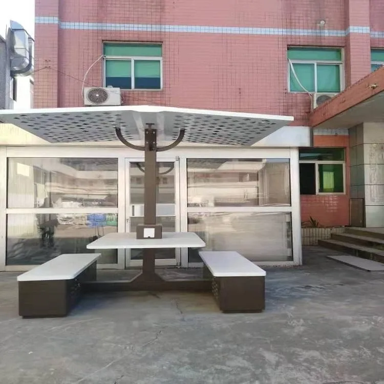 Solar Outdoor Intelligent Bench With WiFi / Charging Self-generating Solar Garden Table High Quality