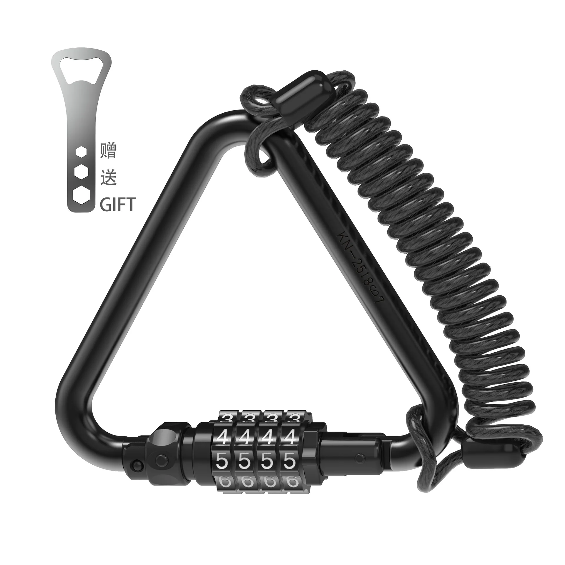 Anti-shear and Anti-pry Digital Combination Lock Bicycle Helmet Universal Anti-theft Lock