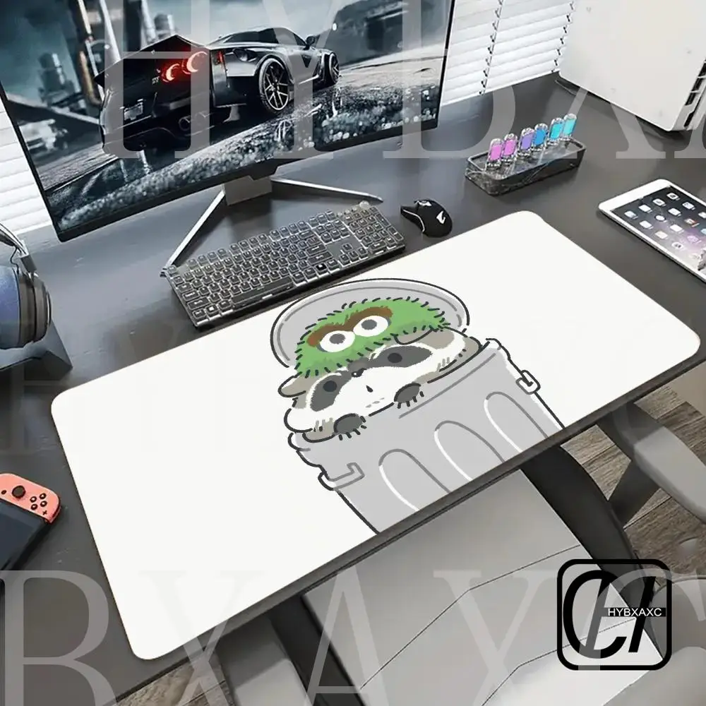 

XXL HYBXAXC Mouse Pad Cartoon Lovely Raccoon Mousepad Mousepad Gamer Mouse Pad Size For Office Long Table Mat XXL Gamer Mousepad