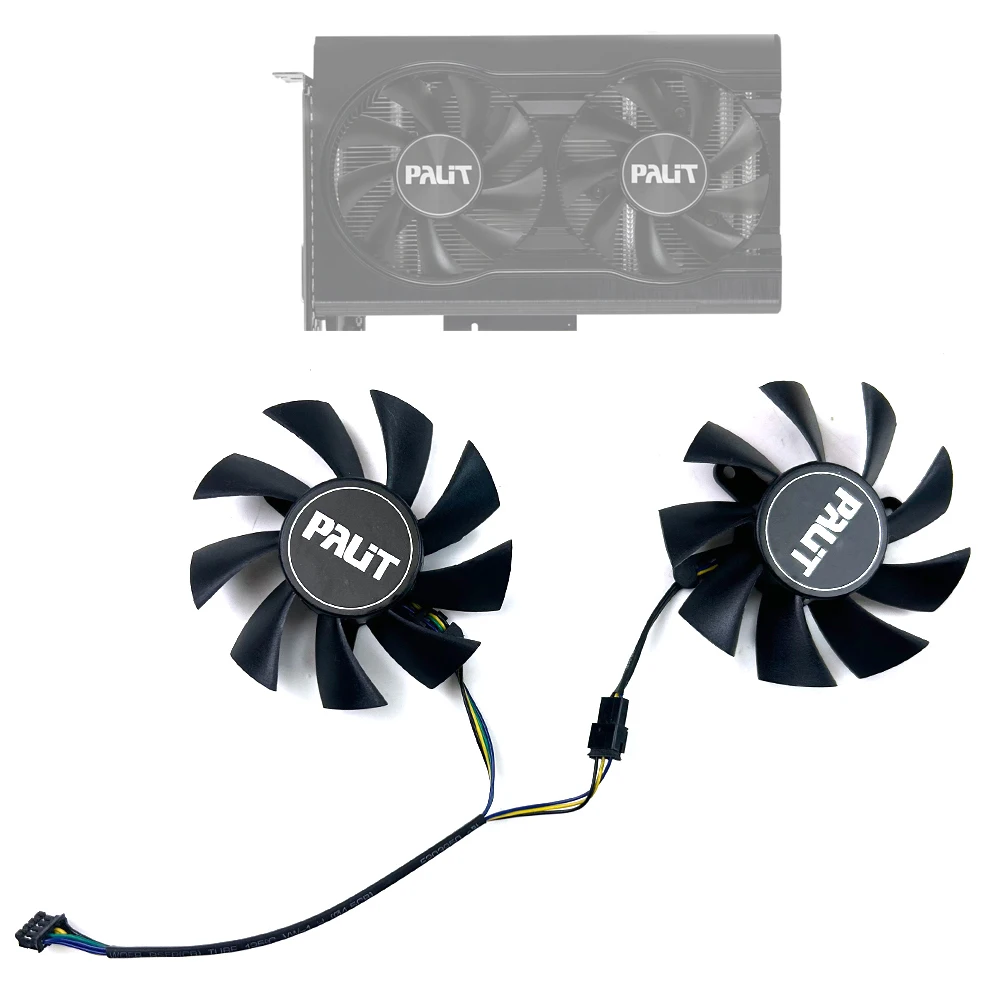 NEW Cooling Fan 75mmTH8015S2H-PAB03 4pin RTX3050 GPU FAN For  Palit GeForce RTX3050 dual OC graphics card fans