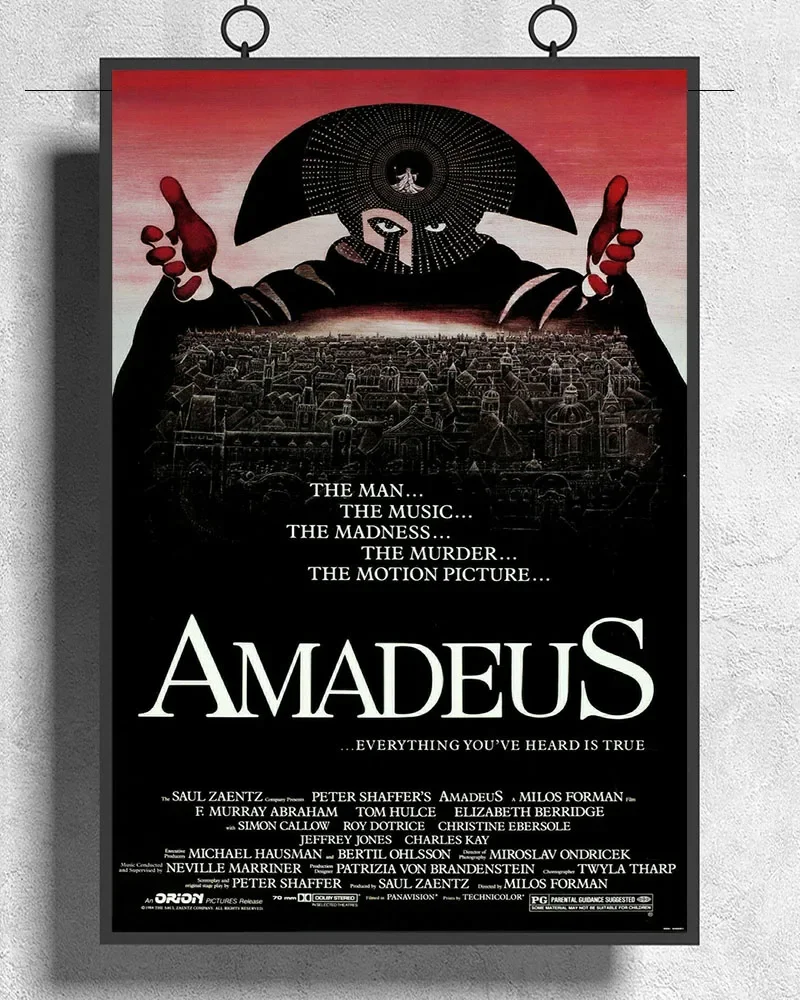 L273 AMADEUS Movie Classic Mozart Silk Fabric Poster Art Decor Indoor Painting Gift