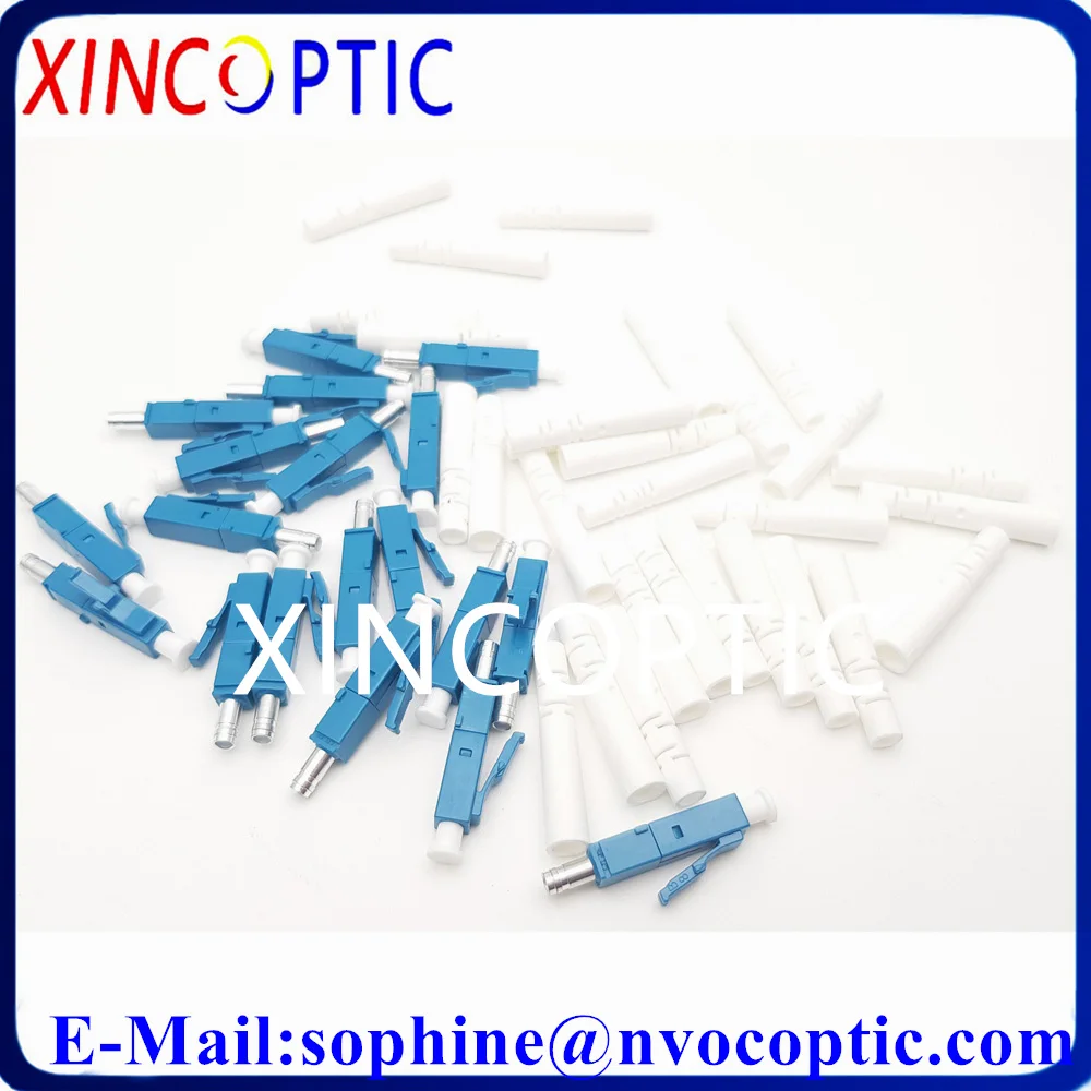 LC/UPC SM Simplex Ceramic/Zircon Single Mode Fiber Optic Connector,LCPC 0.9mm 2.0mm 3.0mm 9/125 Optic Patch Cord Connectors