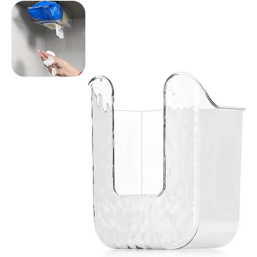 

Kitchen wet wipes storage box, wall-mounted tissue box holder, kitchen, bathroom, and toilet wet wipe dispenser