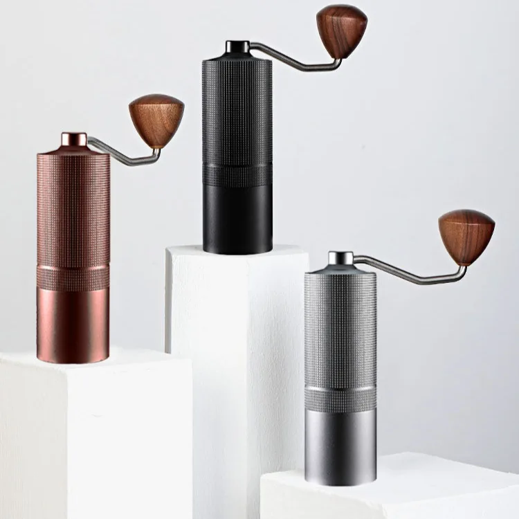 مطحنة قهوة يدوية احترافية جديدة مطحنة قهوة اسبريسو باستخدام الحاسب الآلي مطحنة من الفولاذ المقاوم للصدأ منزلية محمولة #1