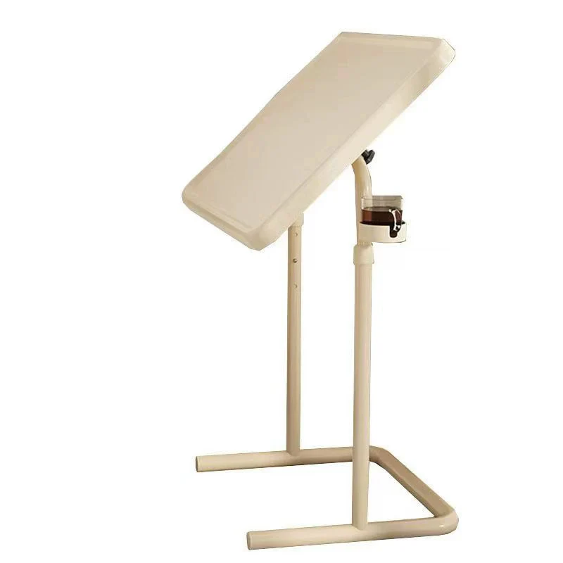 Simple Lift Bedside Writing Desk with Wheels Movable Lifting Laptop Table Sofa Side Table Bed Small Table