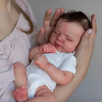 Realistic 48cm Soft Silicone Asleep Baby Doll 1