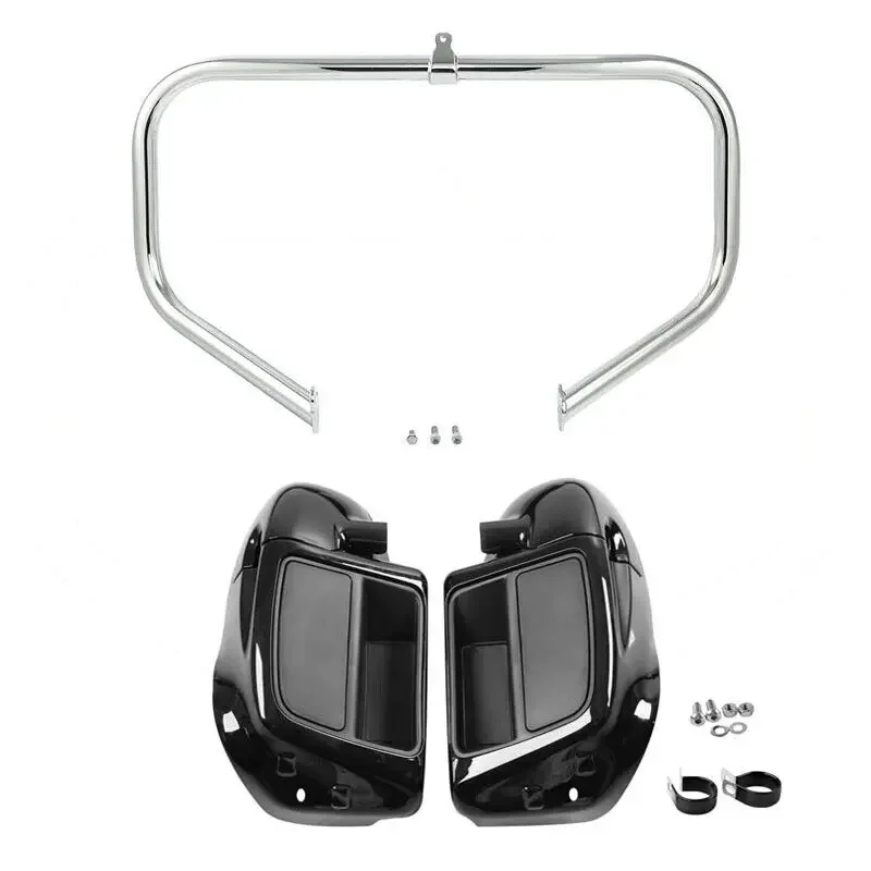 Motorcycle Lower Vented Leg Fairing & Guard Bar For Harley Touring Road King  Glide Electra  Street  2014-2023 18